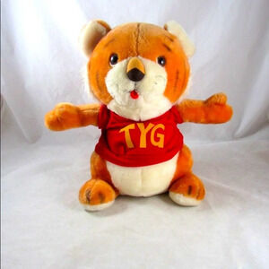 Vintage Hallmark Heartline Shirt Tales TYG TIGER Plush LARGE *14"